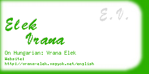 elek vrana business card